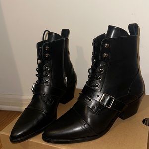100% leather ALL SAINT boots(38)